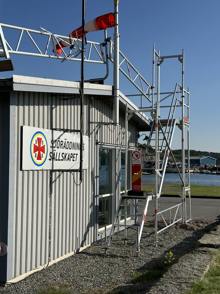 Ställning under installationen